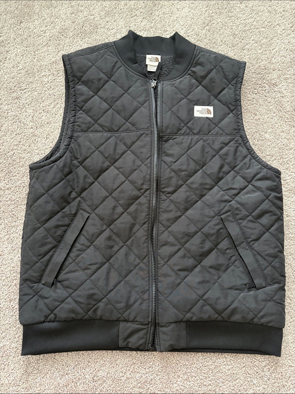 The North Face Cuchillo Insulated Vest Men’s Size large Black Fleece Lined